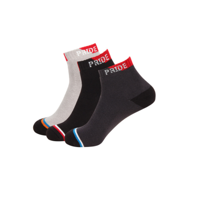 Terry Ankle Length Socks Unisex-A-Pack of 3