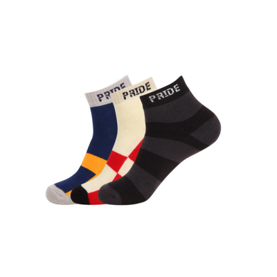 Terry Ankle Length Socks Unisex-A-Pack of 3