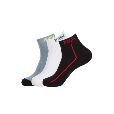 Terry Ankle Length Socks Unisex-A-Pack of 3