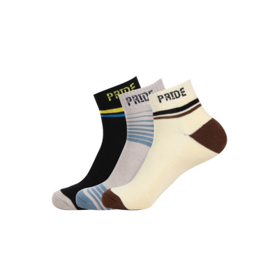 Terry Ankle Length Socks-Unisex -B-Pack of 3