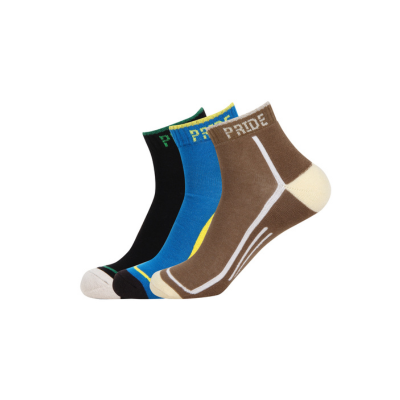 Terry Ankle Length Socks Unisex -B-Pack of 3