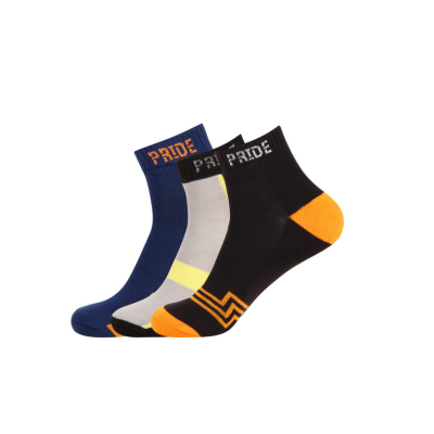 Terry Ankle Length Socks Unisex-B-Pack of 3