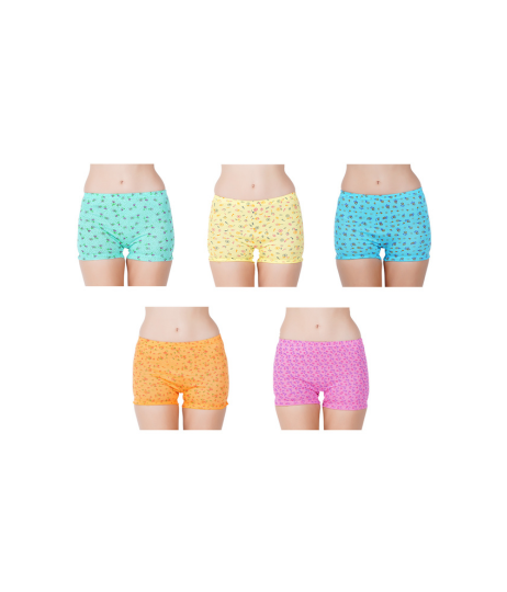 Ladies Cotton Innerwear -Multicolour Printed Boxer shorts