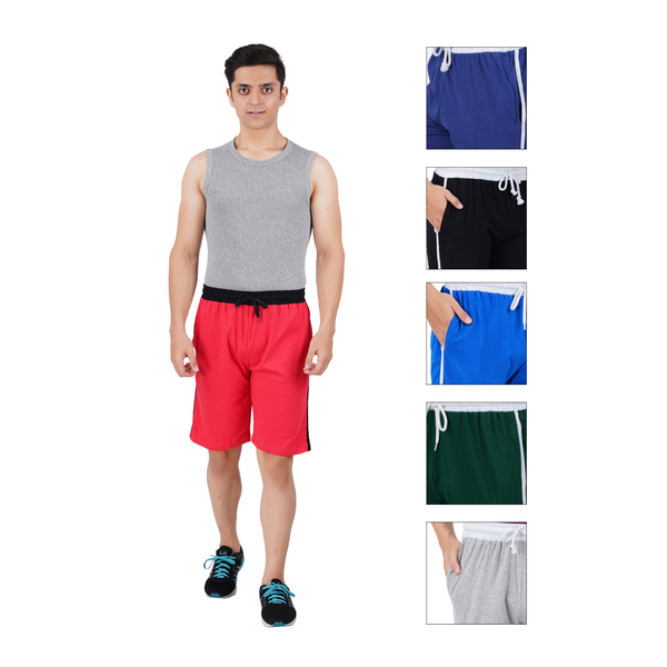 Men's Pure Cotton Shorts with Pockets