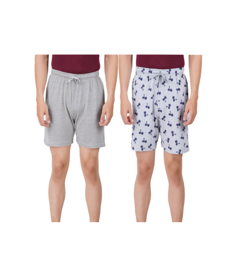 Mens Pure Cotton Printed Shorts Without Pockets