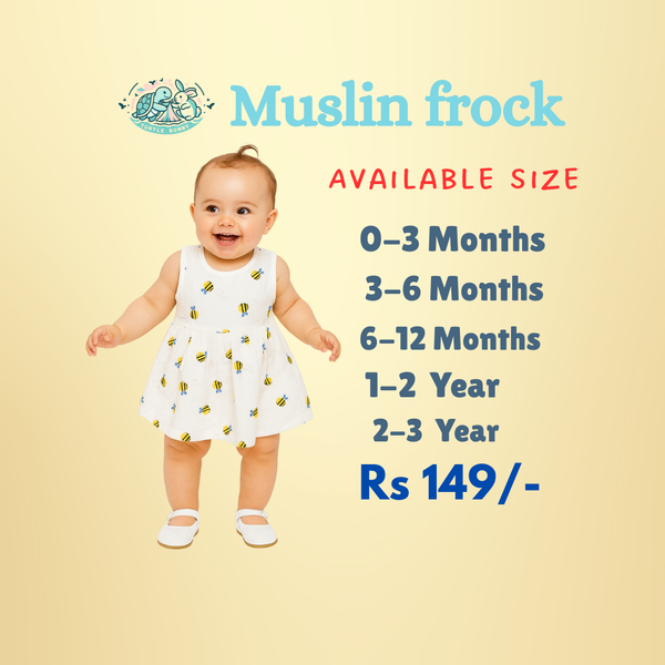 Muslin frocks with cute prints